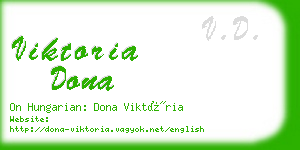 viktoria dona business card